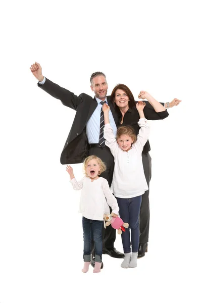 Retrato Una Familia Feliz Concepto Parentesco — Foto de Stock