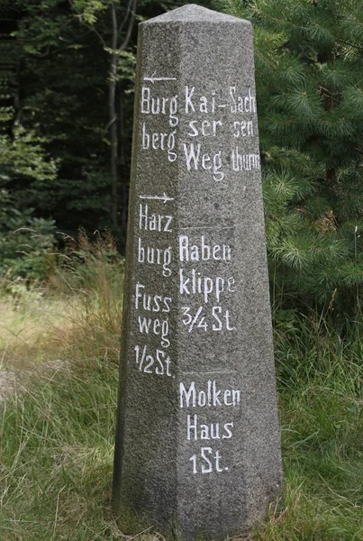 Sinal Histórico Antoniusplatz Harzburg Ruim — Fotografia de Stock