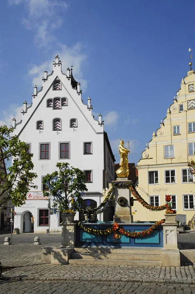 Schöner Brunnen Wemding — Stockfoto