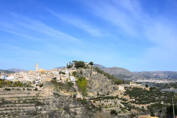 Fachadas Iglesia Polop Marina Costa Blanca Dolor Alicante — Foto de Stock