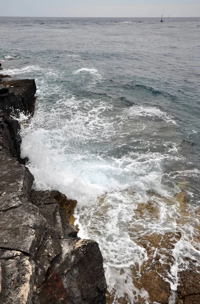 Cape Kameniak Istria Croatia Peninsula Sea Mediterranean Coast Land Wave — Stock Photo, Image