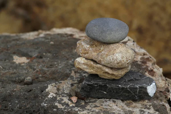 Rotsen Kiezelstenen Stenen Achtergrond — Stockfoto