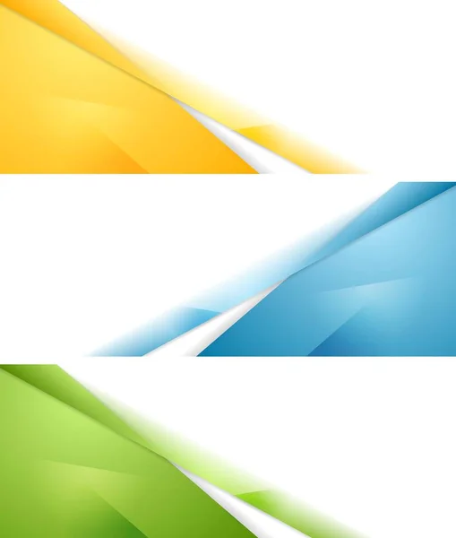 Concept Heldere Abstract Vector Banners — Stockfoto