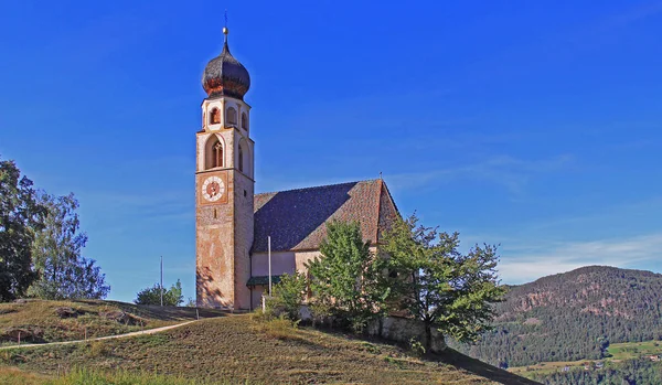 Templom Szent Konstantin Schlern — Stock Fotó