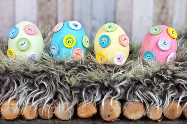 Módní Velikonoční Vajíčka Kožešině — Stock fotografie
