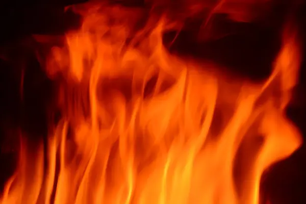 Llama Roja Quema Incendios — Foto de Stock