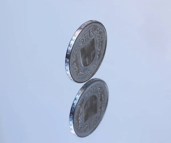 Fünf Franken Münze — Stockfoto
