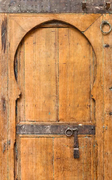 Detalle Una Puerta Antigua Típica Marrakech — Foto de Stock