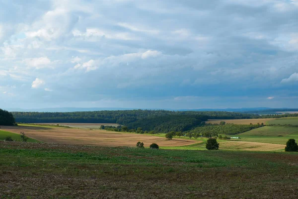 Idylický Landschft Made Hausen Okres Schweinfurt Německo — Stock fotografie