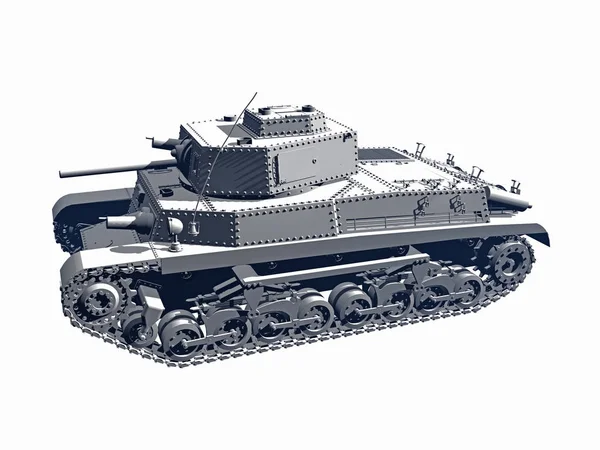 Model Russian Military Tank — Stock Photo, Image