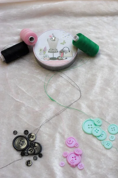 handicraft thread, sewing kit