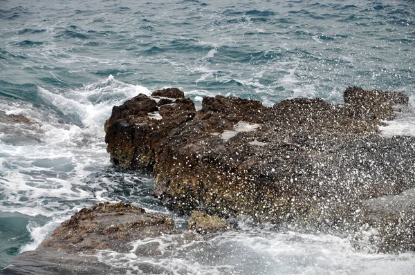 Cabo Kjalá Istria Croacia Península Mar Mediterráneo Costa Tierra Ola — Foto de Stock