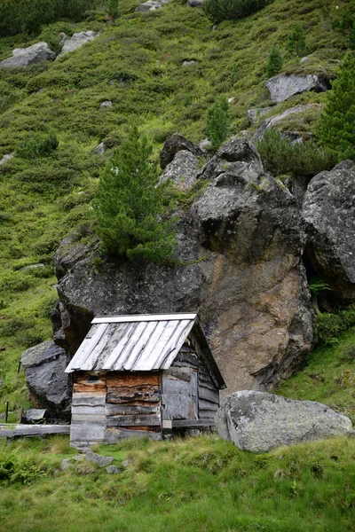 Hütte Hütte Stubaital Stubai Tirol Österreich Alpen Berg Berge Berge — Stockfoto