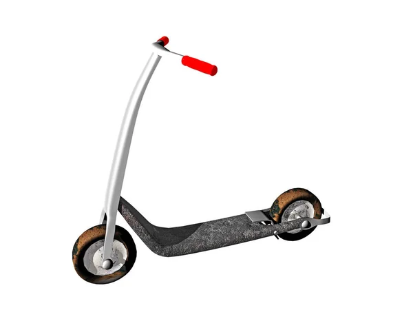 Scooter Isolado Fundo Branco — Fotografia de Stock