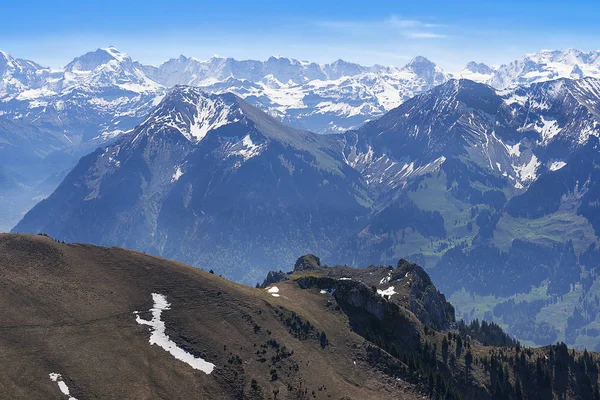 Vista Panorâmica Bela Paisagem Alpes — Fotografia de Stock