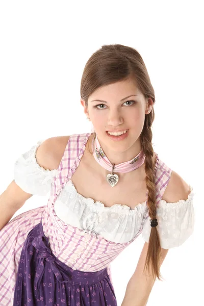 Jeune Femme Dans Dirndl — Photo