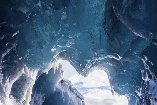 Vista Pitoresca Paisagem Inverno Coberto Neve — Fotografia de Stock