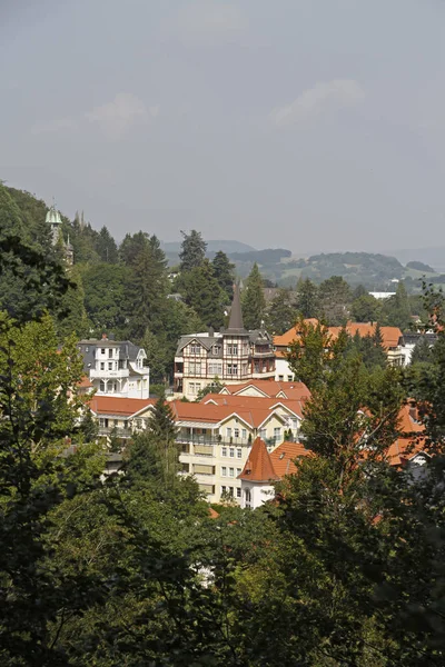 Utsikt Från Slottet Kulle Dålig Harzburg — Stockfoto