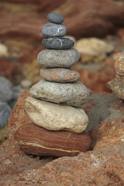 Piedras Piedras Rocosas Fondo Grava Rocosa —  Fotos de Stock