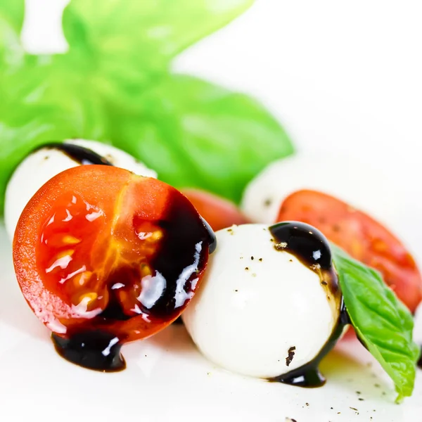 Sałatka Pomidorowa Mozzarella — Zdjęcie stockowe