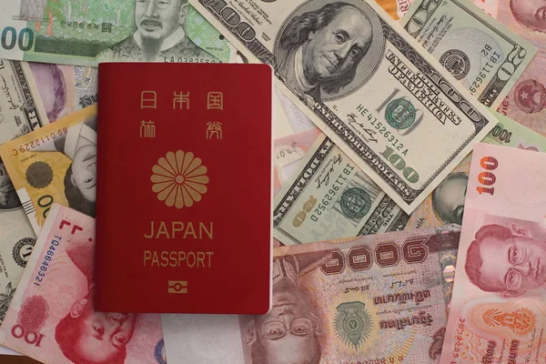 Japans Paspoort Facturen — Stockfoto