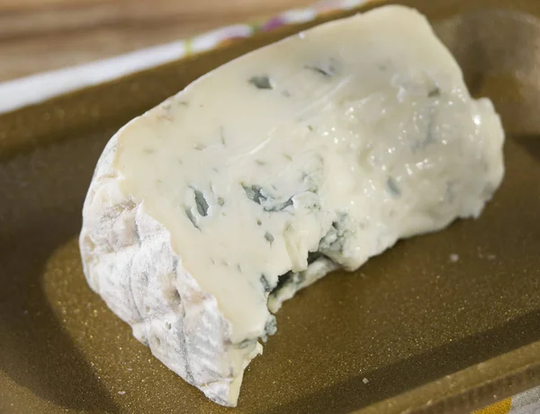 Queso Italiano Típico Gorgonzola Queso Con Sabor Fuerte — Foto de Stock