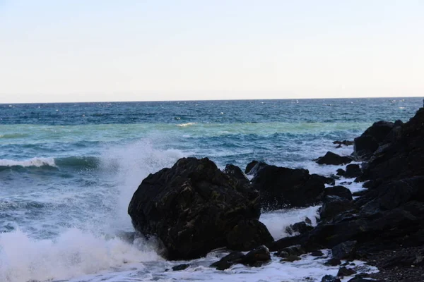 Olas Mediterráneo España — Foto de Stock