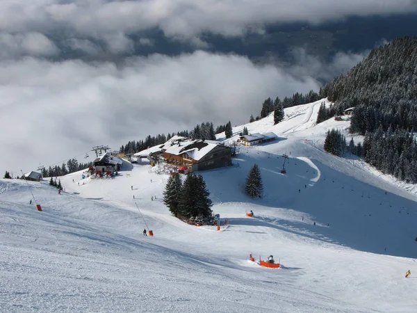 Vista Panorámica Del Majestuoso Paisaje Los Alpes — Foto de Stock