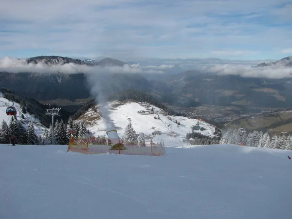 Vue Panoramique Sur Magnifique Paysage Alpin — Photo