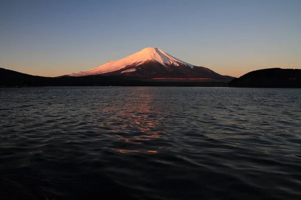 Fuji Rojo Fuji Rojo Desde Lago Yamanaka — Foto de Stock