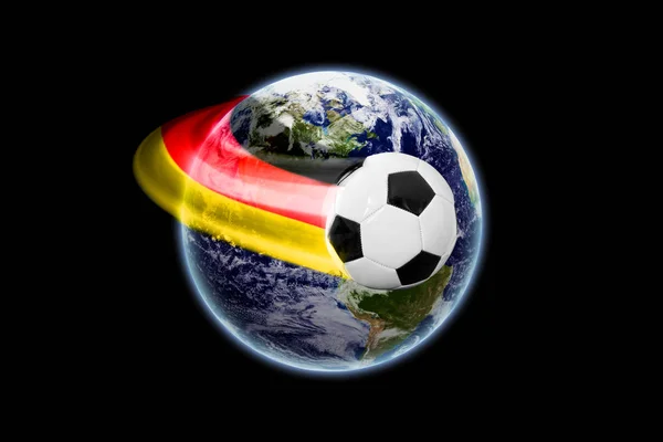 Fútbol Mundial Textura Tierra Por Nasa Gov — Foto de Stock