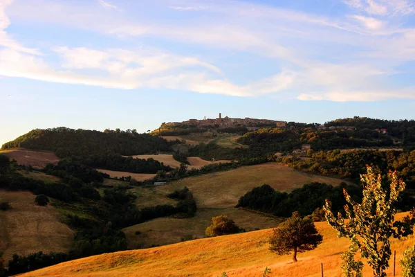 Vista Las Colinas Toscana Italia — Foto de Stock