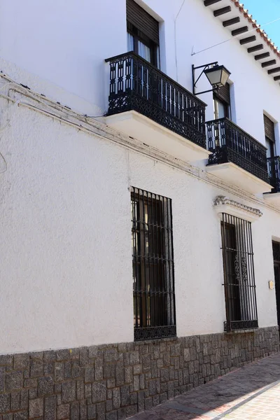 House Facades Nerja Costa Del Sol Costa Tropical Spain — Stok fotoğraf