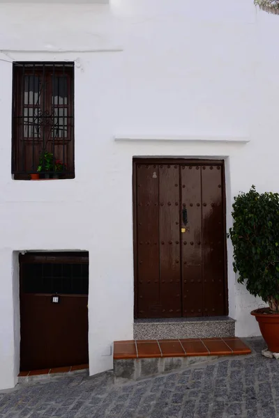 House Facades Frigiliana Costa Del Sol Costa Tropical Spain — Φωτογραφία Αρχείου