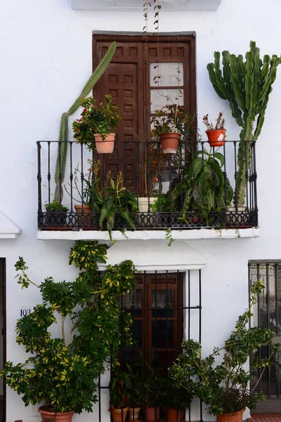 House Facades Frigiliana Costa Del Sol Costa Tropical Spain — Stockfoto