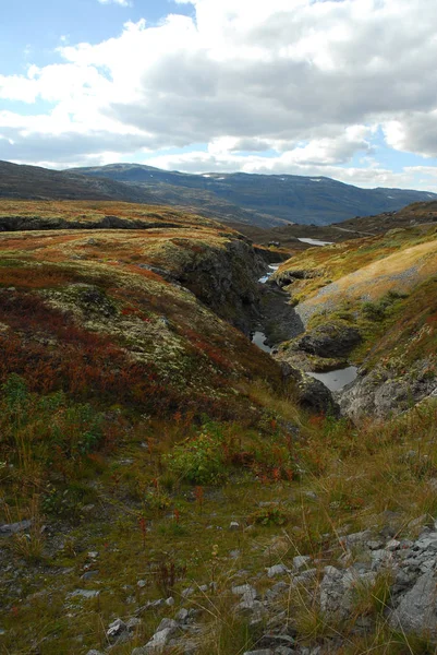 Noorwegen Natuur Landschap Achtergrond — Stockfoto