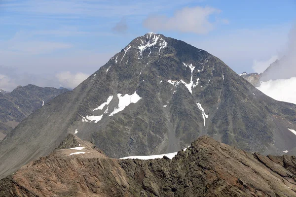 Schrankogel Vetta Montagne Stubai Firn Firn Field Glacier Stubai Alps — Foto Stock