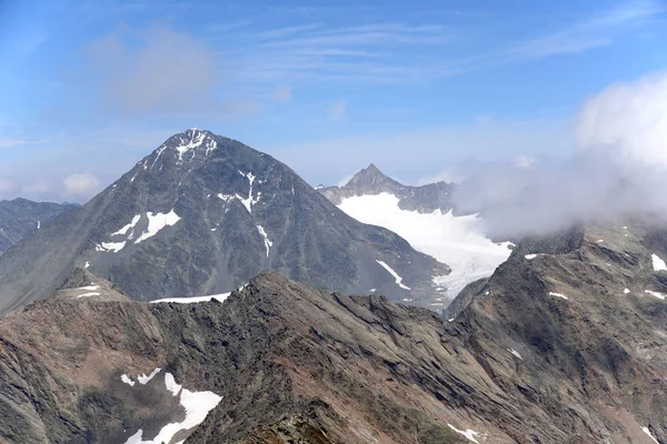 Schrankogel Summit Mounta Stubai Stubai Firn Glaer Stubai Alps Stubaital — стокове фото