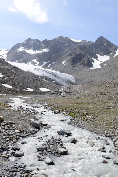 Stubai Stubai Alps Tirol Austria Austria Дикий Потік Гірський Потік — стокове фото