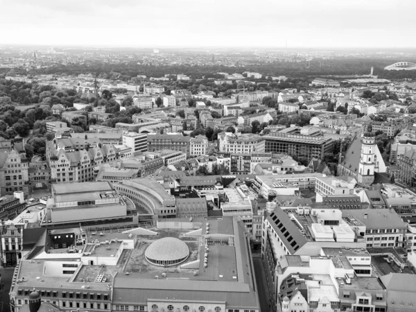 Aerial View City Leipzig Germany Black White — Stock Photo, Image