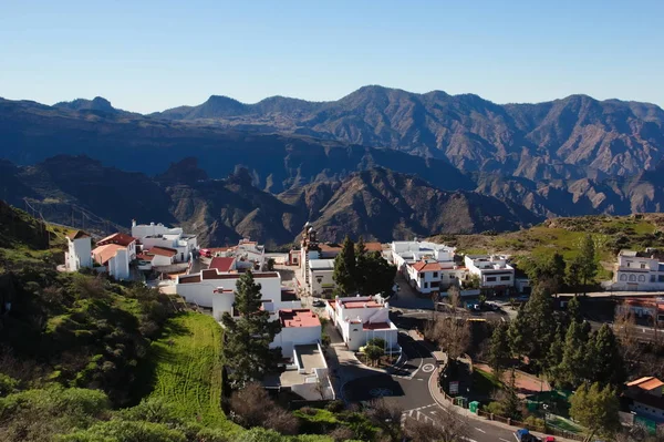 Utsikt Över Bergsbyn Artenara Gran Canaria Island Spanien — Stockfoto