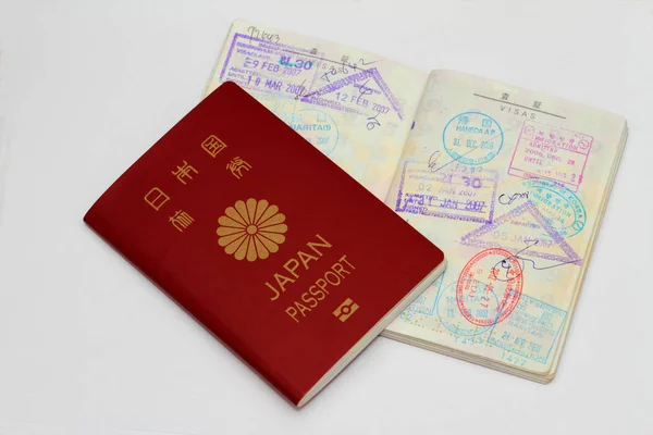 Japanese Passport Visa — Stock Photo, Image