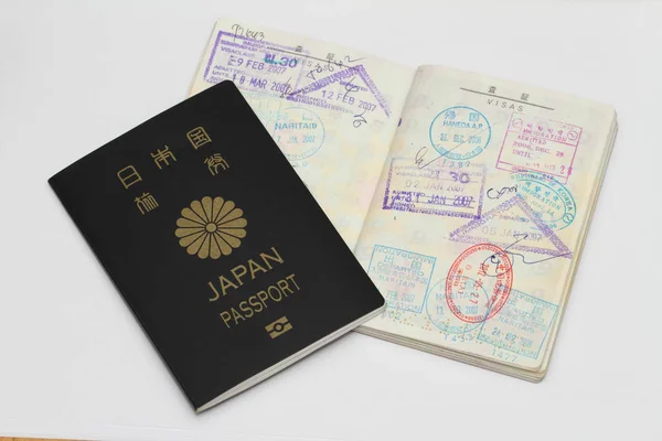 Японський Паспорт Віза — стокове фото