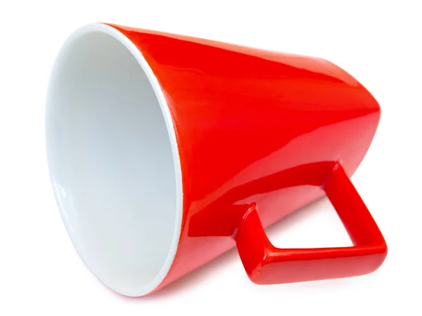 Singke Red Modern Cup White Background — Stok Foto