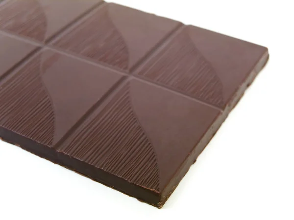 Chocolat Sucré Sur Fond Blanc — Photo