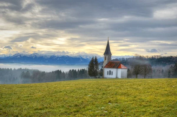 Vue Panoramique Vieille Église — Photo