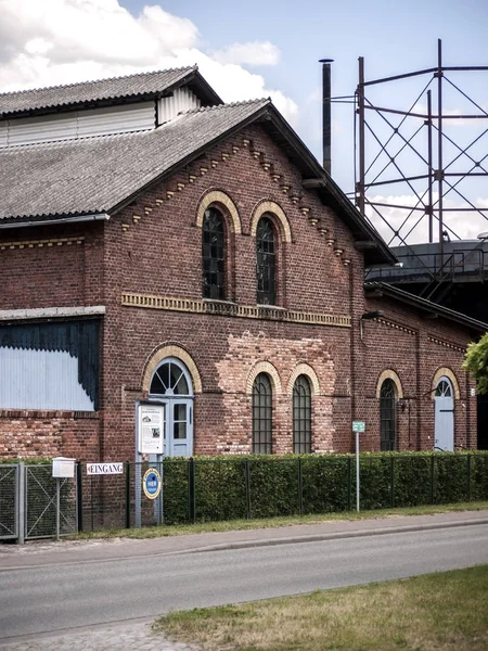 Neustadt Dosse Stad Van Paarden Paardenkoetsen Voor Laatst Bewaarde Gasfabrieken — Stockfoto