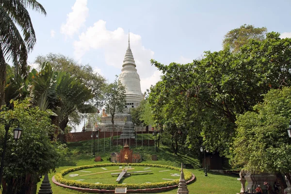 Wat Phnom Phnom Penh Camboja — Fotografia de Stock