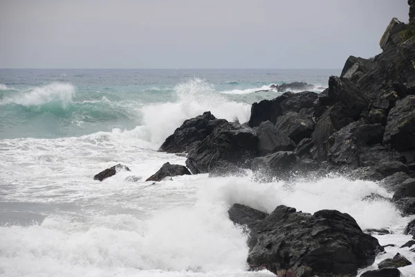 Olas Mediterráneo España — Foto de Stock