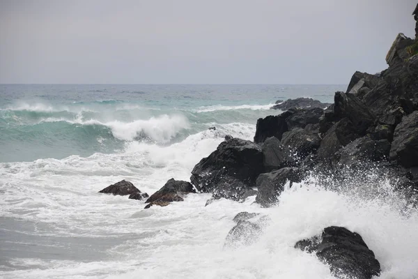 Olas Mediterráneo España — Foto de Stock